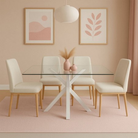 Mesa de Jantar Fixa Stacy 2 (140x80x75cm)