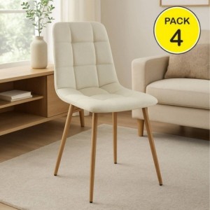 Pack de 4 Cadeiras Portland (Beige)