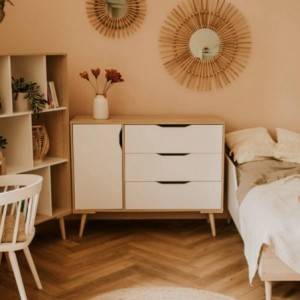 Cómoda 1 Porta + 3 Gavetas Sofie