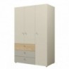 Roupeiro 3 Portas + 3 Gavetas Yuki