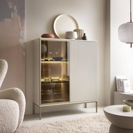 Cristaleira 2 Portas Sento (c/ Luz LED)