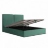 Pack Cama de Casal Estofada Madalena + Estrado, Sistema Elevatório. + Colchão Opc.