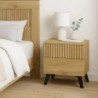 Quarto Completo Armani c/ 2 Mesas de Cabeceira + Camiseiro Solana e Colchão Mega Comfort (200x160cm)