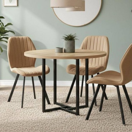 Mesa de Jantar Redonda Fixa Cleveland 2 (90x90x75cm)