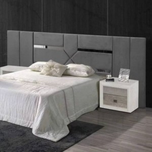 Cabeceira Estofada Longa Bianca c/ Espelho