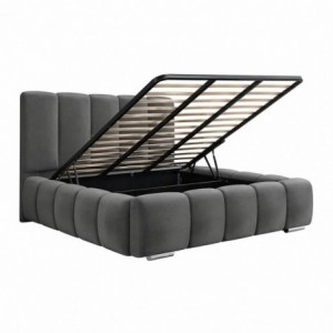 Cama Estofada Maison c/ Estrado e Sistema Elevatório Inc. + Colchão Opc.