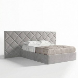 Cama de Casal Estofada Brenda (Cabeceira Longa)