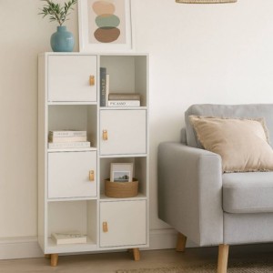 Elemento Prateleiras c/ 4 Portas Anzio