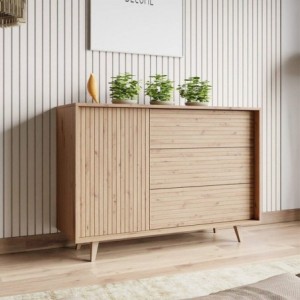 Aparador 1 Porta + 3 Gavetas Ferido