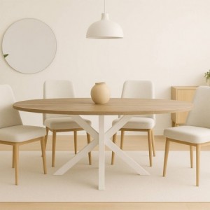 Mesa de Jantar Oval Stacy