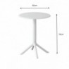 Mesa de Jantar Redonda Fixa Princeton