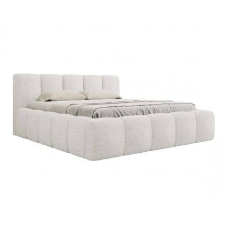 Cama Estofada Giordana c/ Estrado + Sistema Elevatório Inc. + Colchão Opc.