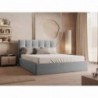 Cama de Casal Estofada Samba + Colchão Opc