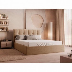 Cama de Casal Estofada Samba + Colchão Opc