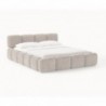 Cama Estofada Kali c/ Estrado, Sistema Elevatório Inc + Colchão Opc.