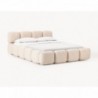Cama Estofada Kali c/ Estrado, Sistema Elevatório Inc + Colchão Opc.