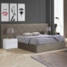 Cama de Casal Estofada Brenda (Cabeceira Longa)