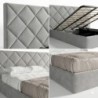 Cama de Casal Estofada Brenda (Cabeceira Longa)