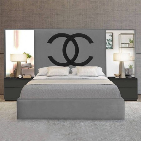 Pack Cama de Casal Clock & Clock XL (Cabeceira Longa) + Colchão Opc.