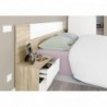 Pack Quarto Completo Alaya Roble Canadian/Branco c/ Sommier Guadiana + Colchão Doctor Back Premium 17HR (190x150cm)
