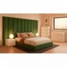 Cama Estofada de Casal Spirit c/ Cabeceira Alta + Colchão Opc.