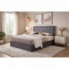 Cama Estofada Eduarda c/ Gavetas e Estrado Incl + Colchão Opc.