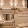 Cama Estofada Romana + Colchão Opc.