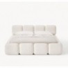 Cama Estofada Kali c/ Estrado, Sistema Elevatório Inc + Colchão Opc.