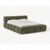 Cama Estofada Kali c/ Estrado, Sistema Elevatório Inc + Colchão Opc.