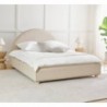 Cama Estofada Sol c/ Estrado, Sistema Elevatório e Baú + Colchão Opc.