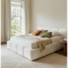 Cama Estofada Jolcem c/ Estrado, Sistema Elevatório e Baú Inc + Cochão Opc.