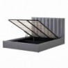 Cama Estofada Delmonte c/ Estrado e Sistema Elevatório Inc. + Colchão Opc.