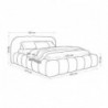 Cama Estofada Ivana + Colchão Opc.