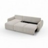 Sofá 2L + Chaise Long Reversível c/ Cama e Baú Filipinas (250x143cm)