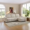 Sofá 2L + Chaise Long c/ Cama e Baú Georgia (261x163cm)