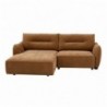Sofá 1L + Chaise Long c/ Cama e Baú Indonésia (229x166cm)