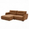 Sofá 1L + Chaise Long c/ Cama e Baú Indonésia (229x166cm)