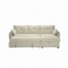 Sofá 2L + Chaise Long c/ Cama e Baú Busan (246x158cm)