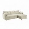 Sofá 2L + Chaise Long c/ Cama e Baú Busan (246x158cm)