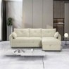 Sofá 2L + Chaise Long c/ Cama e Baú Busan (246x158cm)
