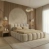 Cama Estofada Leonard + Colchão Opc.