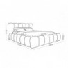 Cama Estofada Leonard + Colchão Opc.