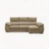 Sofá 2L + Chaise Long c/ Cama e Baú Atenas (280x145cm)