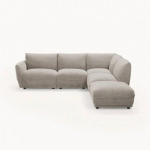 Sofá Canto c/ Chaise Long Berna (285x285cm)
