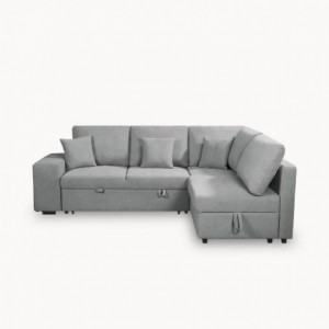 Sofá Canto c/ Chaise Long e Cama Ancara (260x187cm)