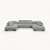 Sofá Canto c/ Dupla Chaise Long Islândia (370x207cm)