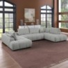 Sofá Canto c/ Dupla Chaise Long Islândia (370x207cm)