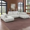Sofá Canto c/ Dupla Chaise Long Islândia (370x207cm)