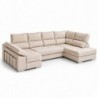 Sofá Canto c/ Chaise Long e Cama Miami (200x350x150cm)