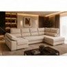 Sofá Canto c/ Chaise Long e Cama Miami (200x350x150cm)